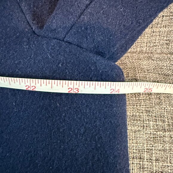 Merona Plus Size Navy Wool Blend Hooded Heavyweight Coat Women’s XXL Jacket - Picture 10 of 11